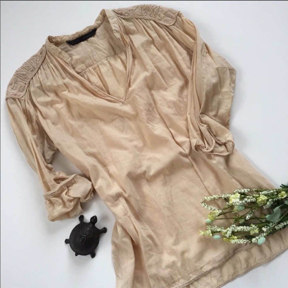 Zara Embroidered Boho Tunic